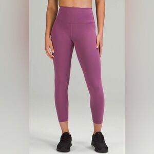 Lululemon Wunder Train High-Rise Tight 25", size 10, EVERLUX, vintage plum

#62